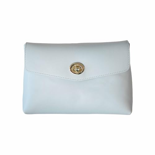 Cosmetic Bag Travel Makeup Pouch Travel Organizer, Zipper Pouch Bags for Women Vegan Leather (No Text, Blue) - color: Blue