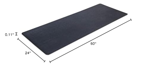 MOTIONTEX Fitness Equipment Mat - size: 60"L x 24"W x 0.1"Th