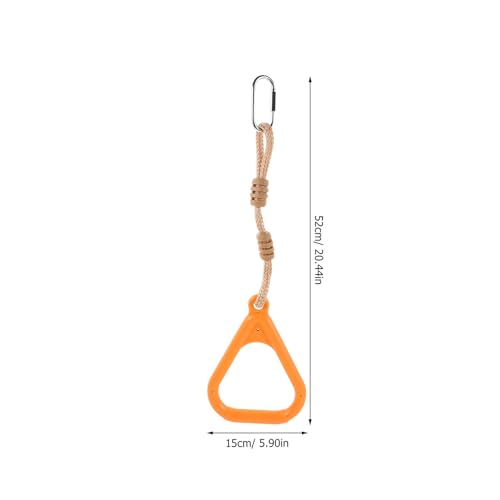 ’s Outdoor Gymnastics Rings with Adjustable Straps for Pull-up and Climbing, Sturdy Fitness Rings for ’ Playground and Home Exercise
