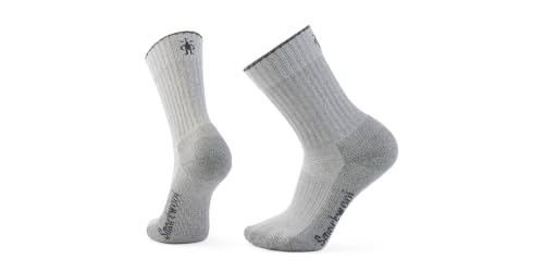 Smartwool Unisex Hike Classic Edition Light Cushion Second Cut Crew Socks - color: Light Gray, size: Medium