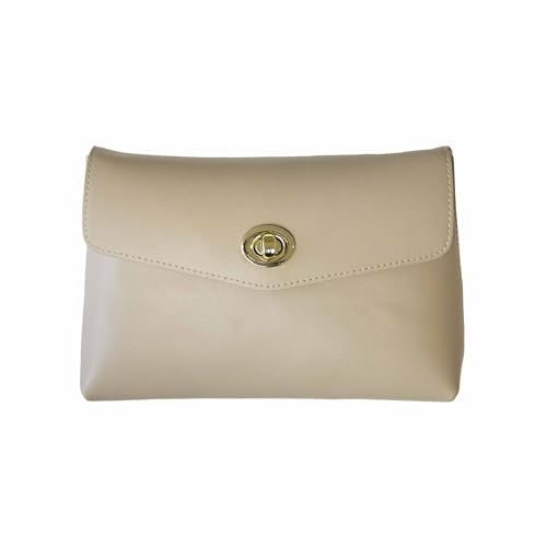 Cosmetic Bag Travel Makeup Pouch Travel Organizer, Zipper Pouch Bags for Women Vegan Leather (No Text, Brown) - color: Brown