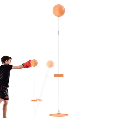 Punching Bag with Stand - Reflex Punching Bag - Freestanding Punching Ball | Speed Bag with Stand | Boxing Gear Trainer Punching Ball | Hand-Eye Coordination Workout Kit | Boxing Bag for Teen Adult - size: 110cm