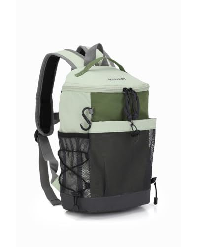 BESMART Small Hiking Backpack for Women, Mini Travel Daypack with S Hook - color: Green