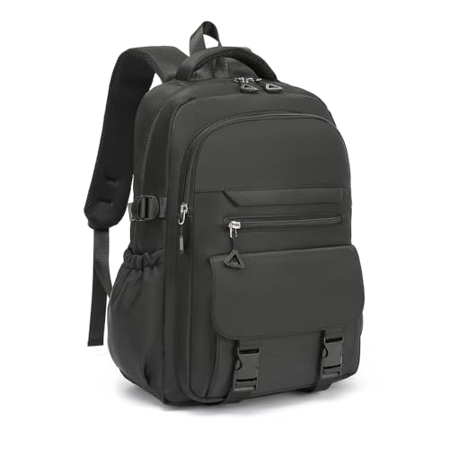 Kids High Middle School Backpack for Girls 5-12 Kawaii Travel Aesthetic Bookbag,Black - color: Black