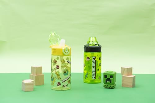 Zak Designs Minecraft Sage 16oz Leak-Proof Straw Kids Water Bottle, 2-Pack - color: Minecraft (Creeper)
