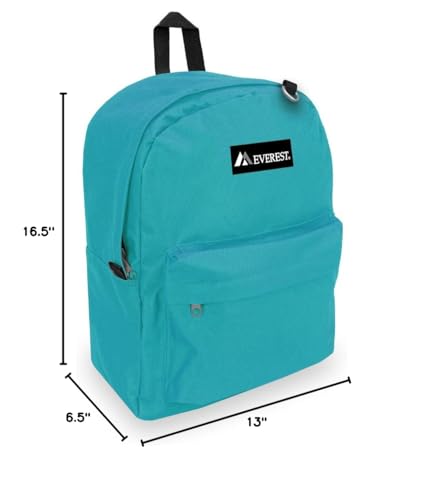 Everest 2045CR Classic Backpack, 16.5", Turquoise - color: Turquoise, size: One Size