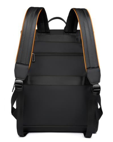 Men's Modern Professional Laptop Backpack, Black - color: Black