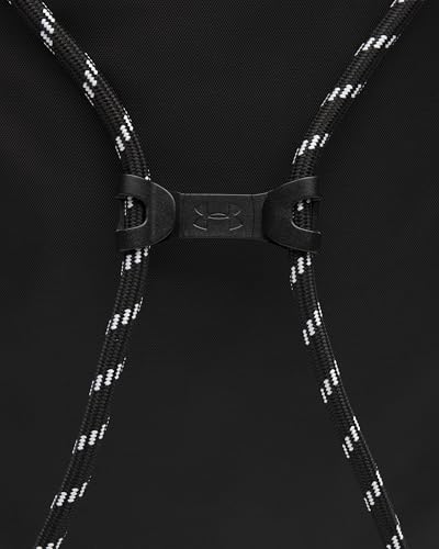 Under Armour Unisex Hustle Sackpack, (001) Black/Black/White, One Size Fits Most - color: (001) Black / Black / White