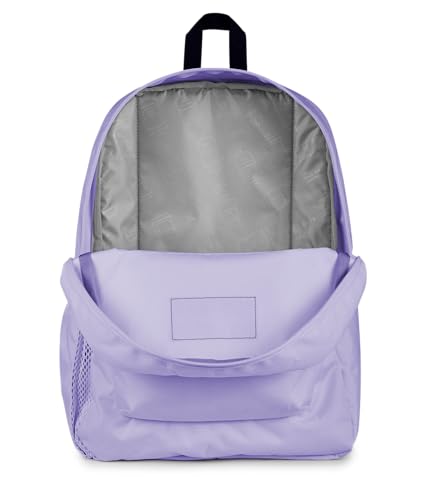 JanSport Cross Town Backpack - Simple Bag for Everyone with 1 Main Compartment, Front Utility Pocket - Premium Class Accessories - Pastel Lilac - color: Pastel Lilac