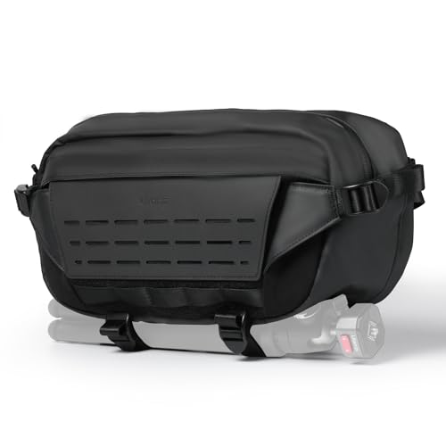 ULANZI Camera Sling Bag, Water-Resistant Camera Case with Tripod Holder, DSLR/SLR/Mirrorless Camera Bags Crossbody for photographers - Black 9L Capacity - size: Black 9L