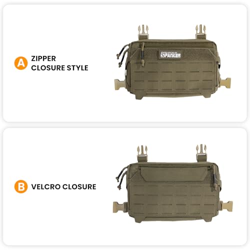 EXCELLENT ELITE SPANKER Tactical Chest Rig Pack EDC Chest Bag Molle Utility Chest Pouch for Outdoor Hunting Workouts Hiking - color: Ranger Green