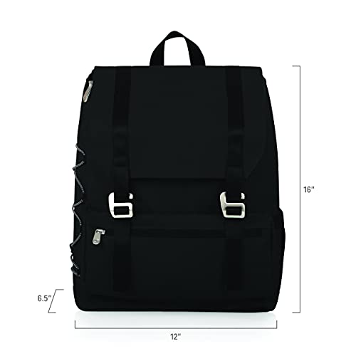 Picnic TIME OTG Traverse Backpack Cooler, Modern Backpack Cooler with 28-Can Capacity, Fully Insulated Outdoor Bag with Water Resistant Interior, Pockets, Straps, and Bottle Opener, (Black) - color: Black