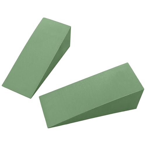 Wedge Block - EVA | Incline Board | Balance Board Foam Stretching Wedge Slant Calf Stretch Foot Support Exercise Tool for Physical Yoga Fitness Training Rehabilitation and Daily Use - color: Green 15x6x5cm ( pair)