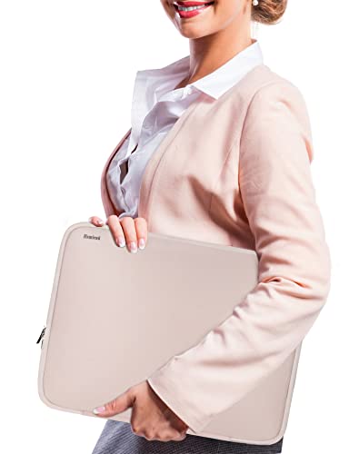 Laptop Sleeve Case 17 Inch, Durable Shockproof Protective Computer Cover Flip Case Briefcase Carrying Bag Compatible with 17-17.3 Inch HP, Dell, Acer, Asus, Lenovo, Notebook, Pink - color: Pink, size: 17 Inch