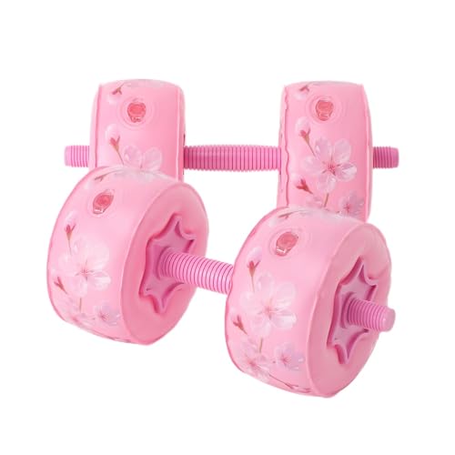 Travel Weights Water Filled Dumbbell Set of 2,6LB Hand Weights for Women at Home Gym Exercise Training - color: Cherry Blossom