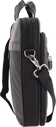 Kenneth Cole Reaction Urban Traveler Slim 18.4" Laptop Sleeve Top Zip Computer Portfolio Bag, Black - style: Briefcase