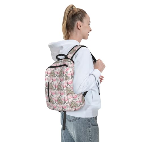 Lightweight Daypack Paris Eiffel Tower, Stands Upright, Padded Laptop Sleeve, for Commuters & Travel - color: Picture (46)