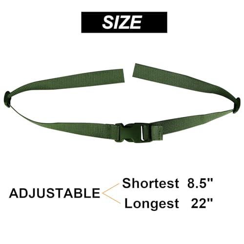 XTACER Backpack Chest Strap Adjustable Backpack Sternum Strap Chest Belt with Buckle (Pack of 4) - color: Green