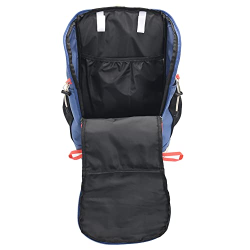 Bseash 40L Waterproof Hiking Camping Backpack with Rain Cover, Outdoor Sport Travel Daypack Rucksack for Skiing Cycling (Blue) - color: Blue