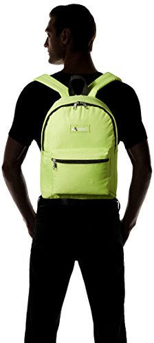 Everest Luggage Basic Backpack, Lime, Medium - color: Lime