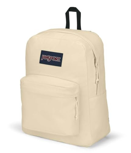 JanSport SuperBreak Plus Backpack with Padded 15-inch Laptop Sleeve and Integrated Bottle Pocket - Spacious and Durable Daypack for Work and Travel - Coconut - color: Coconut