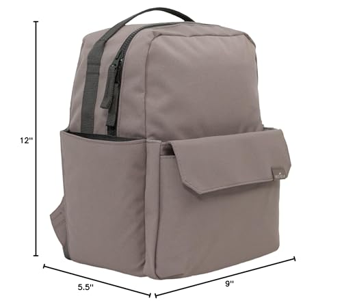 RED ROVR Mini Roo Lightweight Backpack | 6 pockets for everyday essentials (Truffle) - color: Truffle