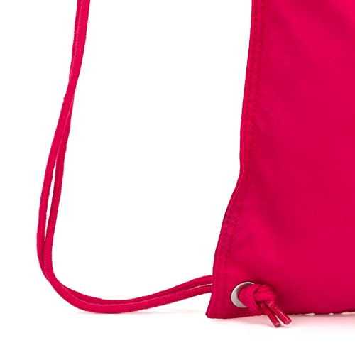 Kipling Women's Supertaboo Drawstring Bag, Strong, Colorful, Convenient, Polyamide Schoolbag - color: True Pink, size: 15.5''L x 17.75''H x 0''D