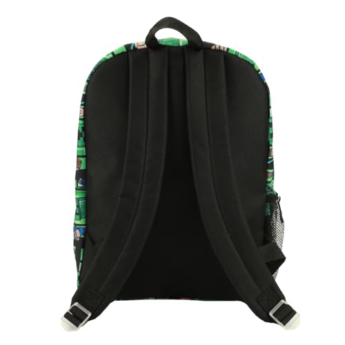 Bioworld Minecraft Creeper All-Over Print 18" Backpack - color: Minecraft Green-1