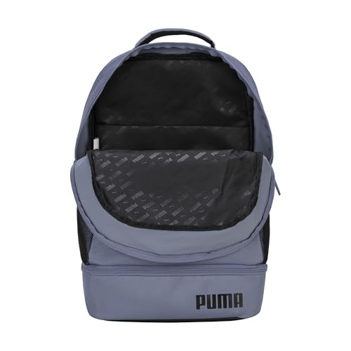 PUMA Dual Compartment Backpack, Grey Sky, One Size - color: Grey Sky