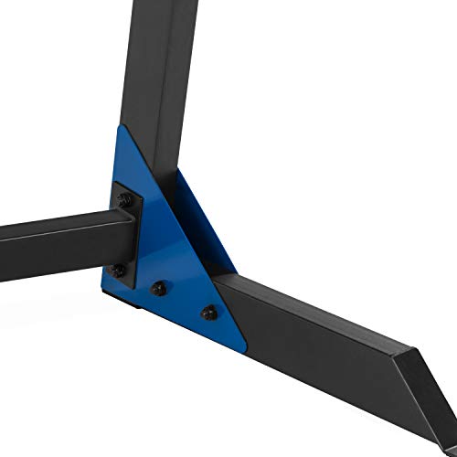 Fuel Pureformance Dip Station | Bodyweight Training | Multiple Options - color: Black/Blue - Deluxe Dip Station