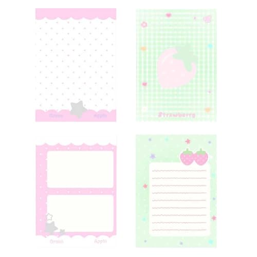 Binder Cute | M5 6-Hole Transparent Cute Binder | School Note Supplies - for School Home Study Work Business Travel Daily Weekly Monthly Filing Desk Backpack Purse Tote