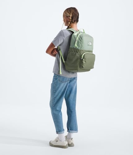 The North Face Teen Chuckwalla Daypack - Travel Backpack, Laptop Sleeve, Reflective Safety Details, Adjustable Strap, Slate Moss/Bark Mist, One Size - color: Slate Moss/Bark Mist