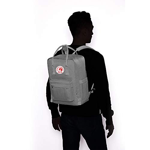 KALIDI Casual Laptop Backpack 15 Inches Square Daypack Totepack Travel Bag - color: Grey
