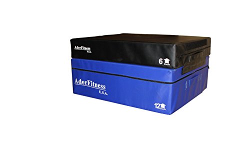 Ader Commercial Grade Foam Soft Plyo Box 6'',12'',18'' - color: 6'' + 12''
