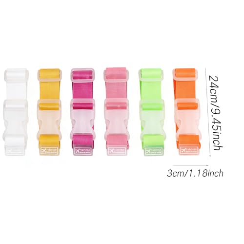 7 Pcs Adjustable Luggage Straps, Suitcase Bag Hanging Clips & Portable Backpack Fixing Bundles, Travel & Outdoor Use