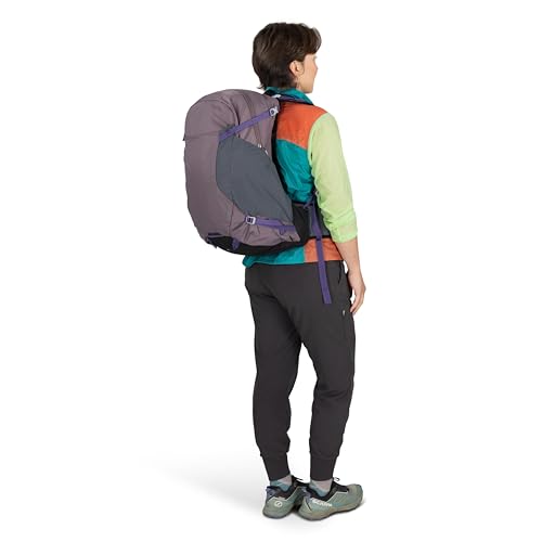 Osprey Hikelite 28L Durable Hiking Backpack - Travel Daypack with Rain Cover for Men and Women, Cascade Blue - color: Cascade Blue, style: 28l