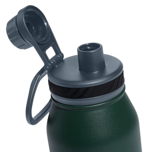 adidas Metal Water Bottle 1L - color: Green Oxide/Onix Grey/Silver Metallic