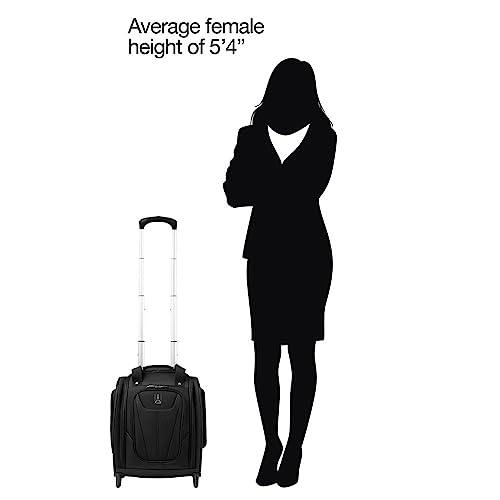 Travelpro Luggage Maxlite 5 Softside Lightweight Rolling Underseat Compact Carry on Upright 2 Wheel Bag, 15-Inch — Black - color: Black