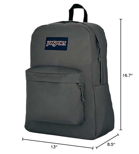 JanSport Superbreak Backpack - Durable, Lightweight Premium Backpack, Graphite Grey - color: Graphite Grey