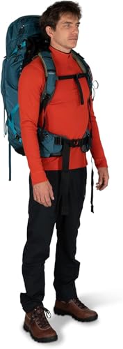 Osprey Atmos AG 65L Men's Backpacking Backpack, Black, L/XL - color: Black, size: Large-X-Large