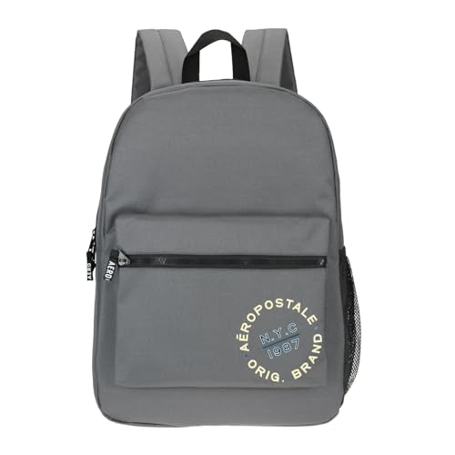 AEROPOSTALE Fieldtrip Unisex Backpack - AE Mens and Womens Bag for Everyday Use - Grey - color: Gray Aero