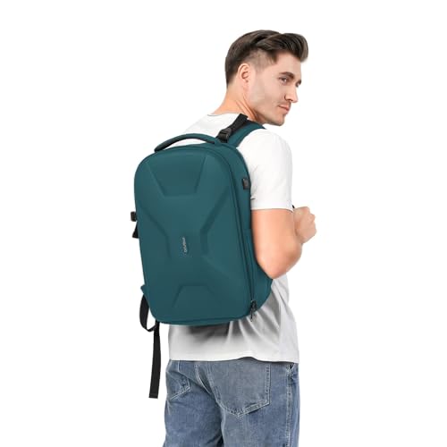 MOSISO 15.6-16 inch 35L Laptop Backpack with USB Charging Port for Women Men, Waterproof Hardshell Travel Business Computer Bag, Anti-Theft Daypack with Luggage Strap, Teal Green - color: Teal Green