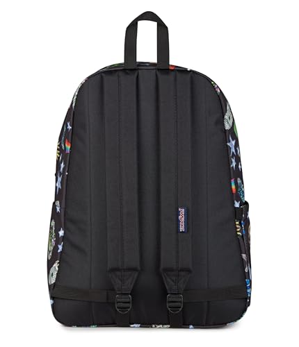 JanSport SuperBreak Plus Backpack with Padded 15-inch Laptop Sleeve and Integrated Bottle Pocket - Spacious and Durable Daypack for Work and Travel, Galaxy Glam - color: Galaxy Glam
