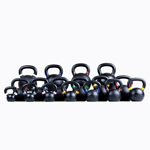REP Fitness Kettlebell Set and Singles, 4kg to 24kg, 9lb to 53lb Weight Range, Cast Iron, Strength Exercise Training, Home Gym, Power Workout Equipment, Free Weights, Dumbbell Alternative - style: (2) 8-24 kg set