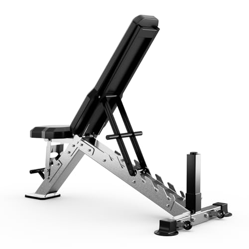 Adjustable Weight Bench for Home Gym Strength Training,Flat/Incline Full Body Workout, Press 2.2" Thick Pad, MAX 2500LBS Heavy Duty