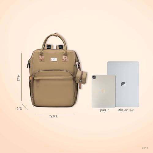 Diaper Bag Backpack, Multifunction Diaper Bag with Changing Station, Stylish Baby Bags, Large Unisex Diaper Backpack for Mom and Dad, Baby Registry Search, Portable Changing Pad – Coffee Brown - color: Coffee Brown