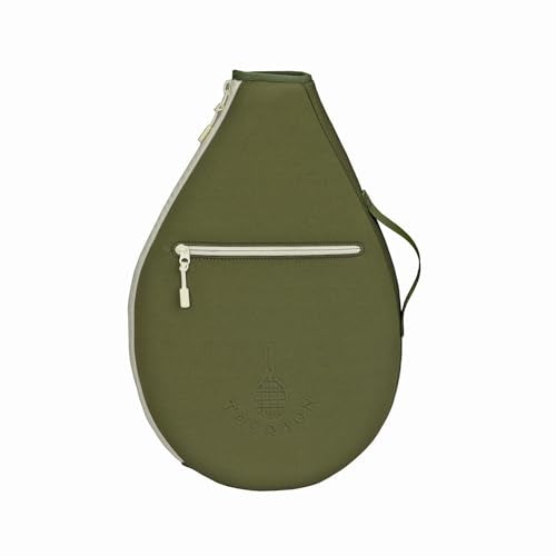 TOURBON Neoprene Padded Tennis Racket Bag Protector Cover Case with Pocket | Sports Backpack Sling Bag for Men Women