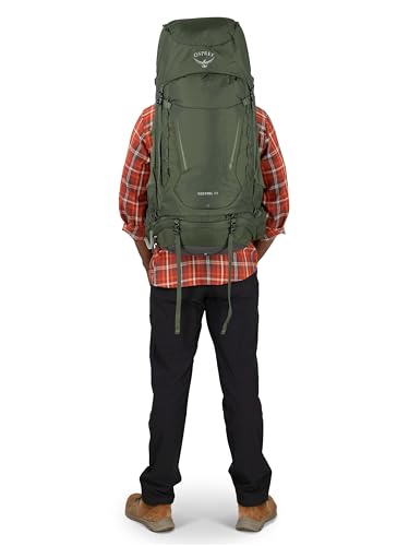 Osprey Kestrel 58L Men's Backpacking Backpack, Black, S/M
