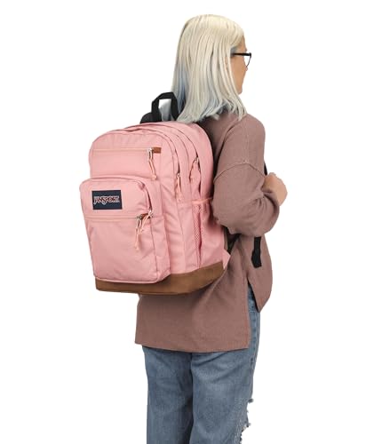 JanSport Cool Backpack, with 15-inch Laptop Sleeve - Large Computer Bag Rucksack with 2 Compartments, Ergonomic Straps, Misty Rose - color: Misty Rose
