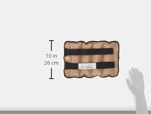Sammons Preston Cuff Weight, 10 lb, Beige, 2 Velcro Strap & D-Ring Closure, Grommet for Easy Hanging, Lead Free Steel Ankle & Wrist Weights, For Strength Building & Injury Rehab, Sold Individually - style: 10 lbs.